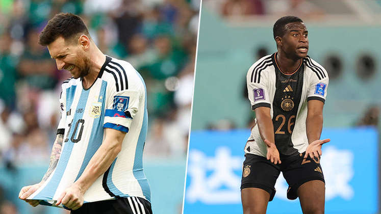 Argentina e Alemanha se complicaram em seus respectivos grupos. A derrota na primeira rodada não é um bom sinal e existe o temor de uma eliminação precoce. Não é uma novidade seleções consideradas gigantes serem eliminadas na fase de grupos da Copa do Mundo. Confira a seguir alguns exemplos!