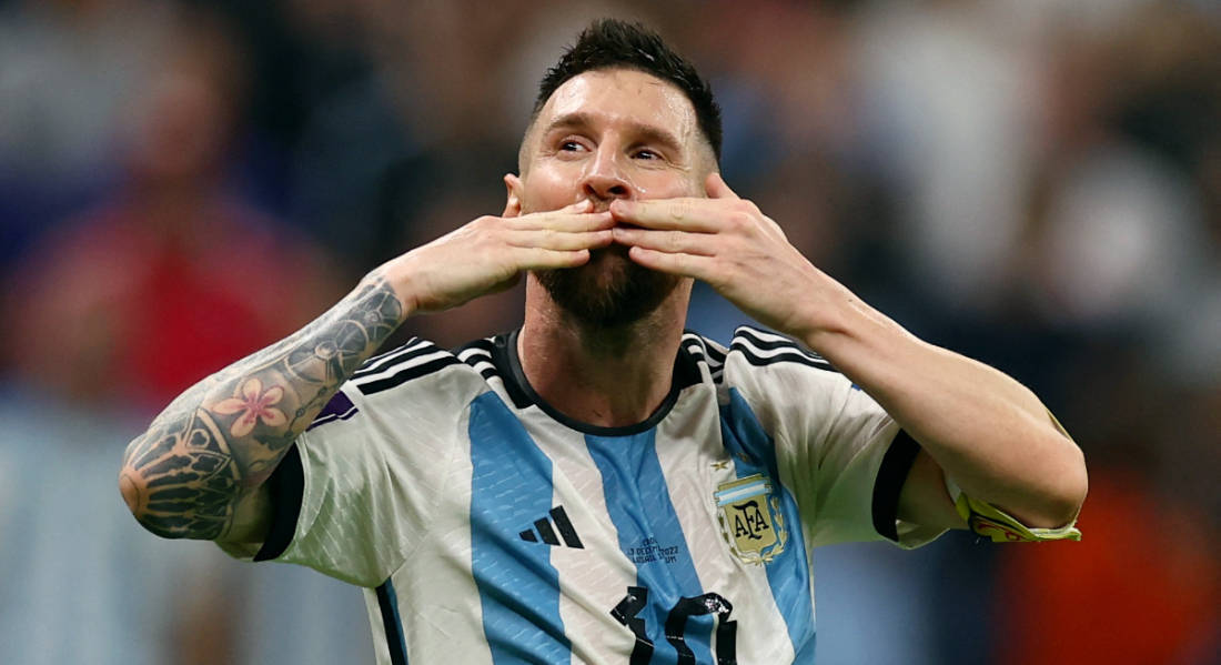 Messi está muito diferente do que foi em toda a carreira. Está desfrutando como nunca esse Mundial