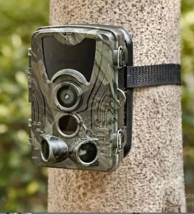 Armadilha fotográfica é uma câmera remotamente ativada e equipada por um sensor de movimento ou sensor infravermelho, usada para capturar fotos ou filmes de animais selvagens sem a presença dos pesquisadores.