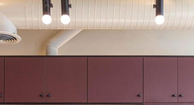 armários de cozinha coloridos