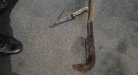 Armas utilizadas no crime