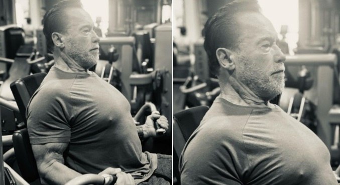 Força física e boa forma de Schwarzenegger chamaram a atenção da web
