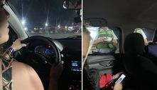 Jovem viraliza após ter que dirigir carro de motorista de app pego no bafômetro