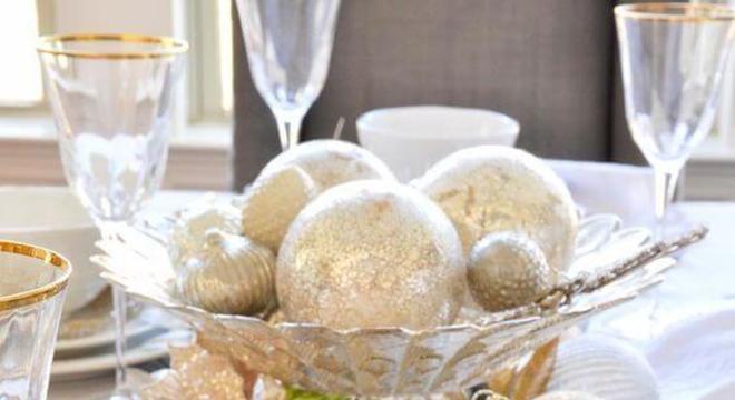 Arranjo de ceia de ano novo