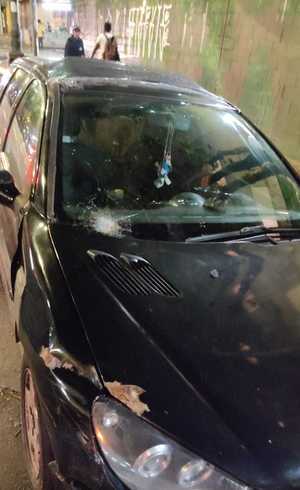 Carros foram danificados
