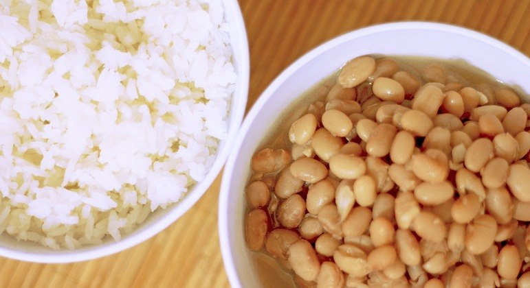 Arroz e feijão