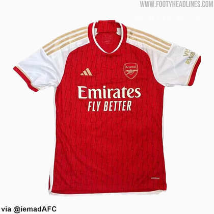 Arsenal: camisa 1 (vazada na internet) / fornecedora: Adidas