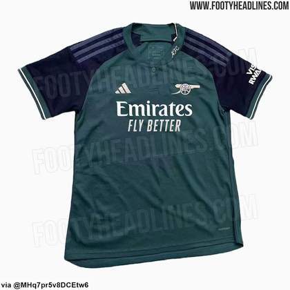 Arsenal: camisa 3 (vazada na internet) / fornecedora: Adidas