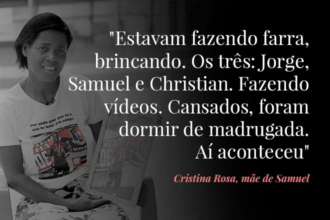 Cristina Rosa, mãe de Samuel, uma vítima da tragédia do Ninho do Urubu (Lucas Martinez/Arte R7)