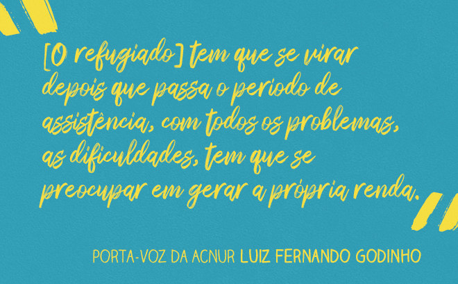 Luiz Fernando Godinho, porta-voz da ACNUR (Arte/R7)