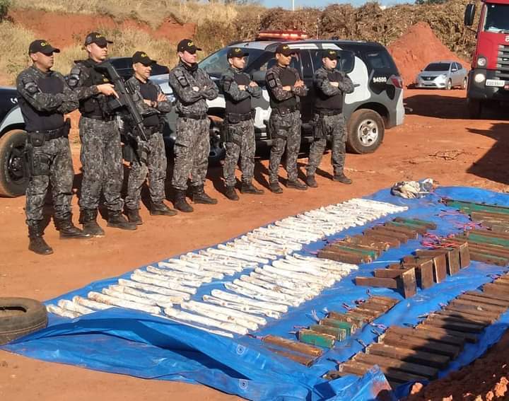 Artefatos apreendidos pelo Gate em Araçatuba após ataques (Divulgação)