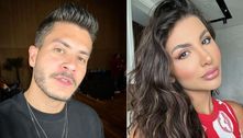Namorada de Arthur Aguiar agradece carinho do público após casal assumir romance 
