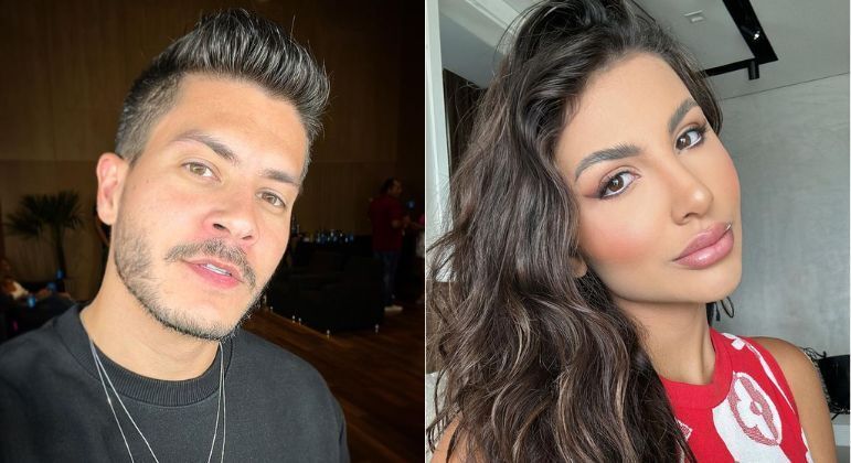Arthur Aguiar e Jheny Santucci assumem romance