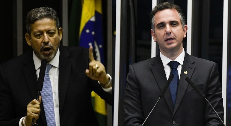 Arthur Lira, novo presidente da Câmara dos Deputados, e Rodrigo Pacheco, novo presidente do Senado