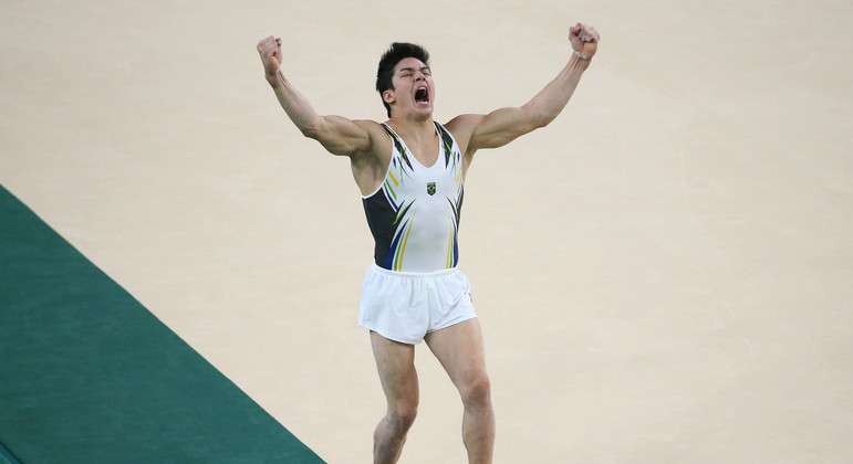 Arthur Nory foi medalha de bronze no solo nos Jogos Olímpicos Rio 2016
