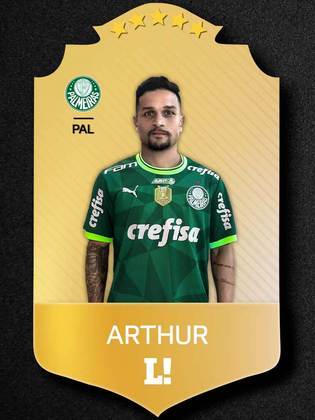 Artur - 6,5 - Teve grande participação ofensiva, buscando bastante o jogo e tendo participação fundamental na jogada do segundo gol do Verdão.