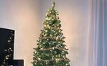Simples, mas eficaz: Charli de Quebec, Canadá, colocou sua linda árvore de Natal esta semana, apesar do Natal ainda estar um pouco longe 