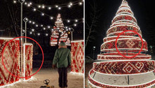 Falso: não existe árvore de Natal enfeitada com suástica na Ucrânia