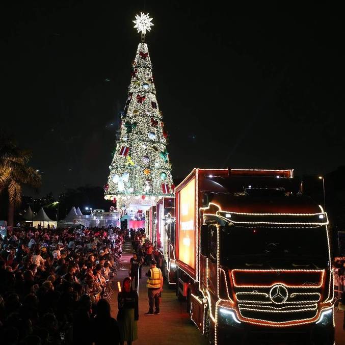 Árvore de Natal de 52 metros é inaugurada no parque Villa-Lobos, em São  Paulo - Notícias - R7 São Paulo