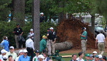 Árvores caem durante Masters de golfe e assustam torcedores: 'Escapamos por pouco'