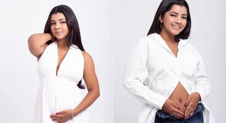Ary Mirelle, namorada de João Gomes, mostra barriga de um mês de gravidez