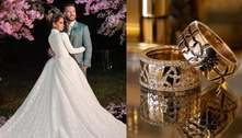 Maíra Cardi usa mais de R$ 3 milhões em joias em casamento; aliança foi entregue por carro forte