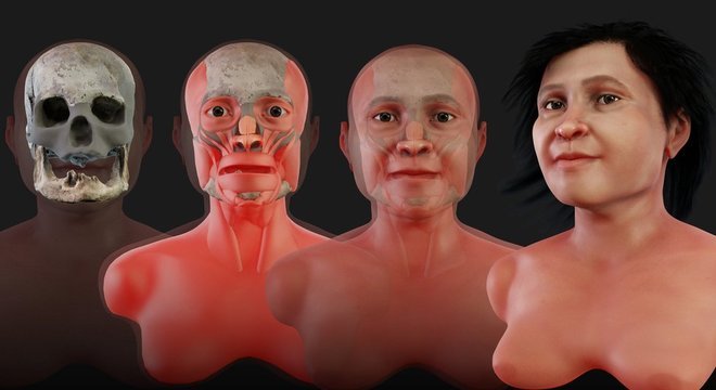 Reconstituição foi realizada por designer brasileiro especialista em revelar faces de personalidades históricas 