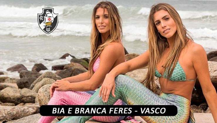 As gêmeas do nado sincronizado Bia e Branca Feres são sucesso na internet e nunca esconderam seu amor pelo Vasco da Gama.