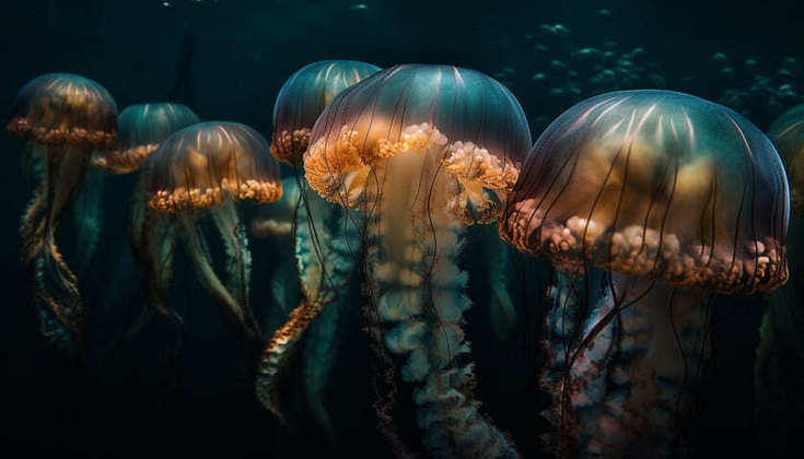 As Medusas, chamadas normalmente de Águas-Vivas, são seres que têm corpos formados majoritariamente por água (95%), o que ocasionou o seu nome popular.