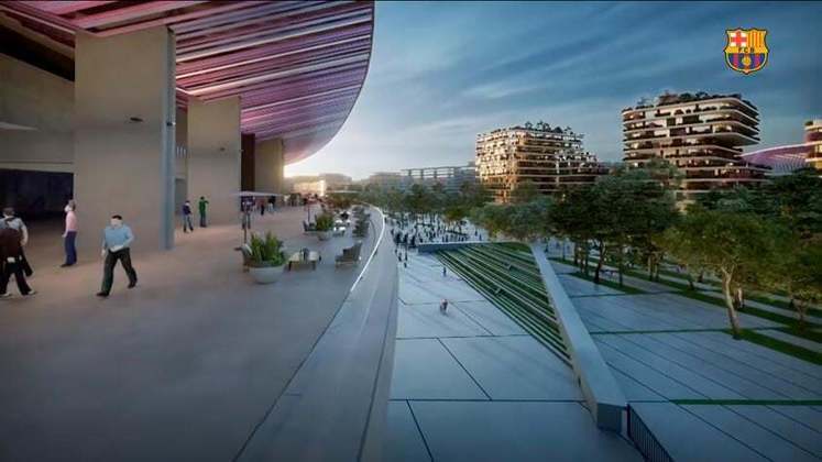 As reformas também incluem a reurbanização completa nos arredores do Camp Nou.