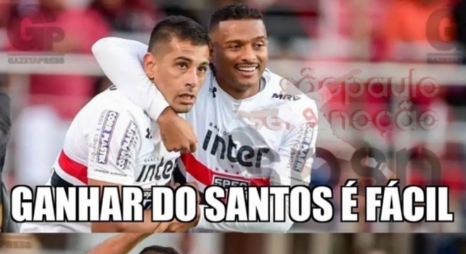 Os melhores memes da vitória do São Paulo sobre o Santos