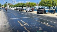 Forte calor derrete asfalto e faz pneus de carros grudarem no Ceará