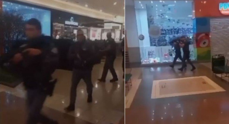 Policiais entram em shopping após assalto a duas joalherias em Campinas