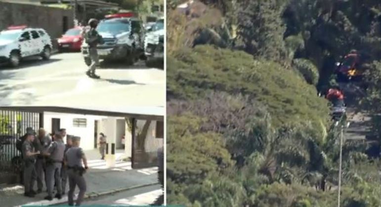 Polícia cercou o imóvel e precisou fazer negociação com um dos suspeitos
