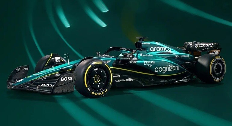 A inglesa Aston Martin também apresentou o carro para a temporada de 2023. O&nbsp;AMR23 será pilotado pelo canadense Lance Stroll e o veterano Fernando Alonso