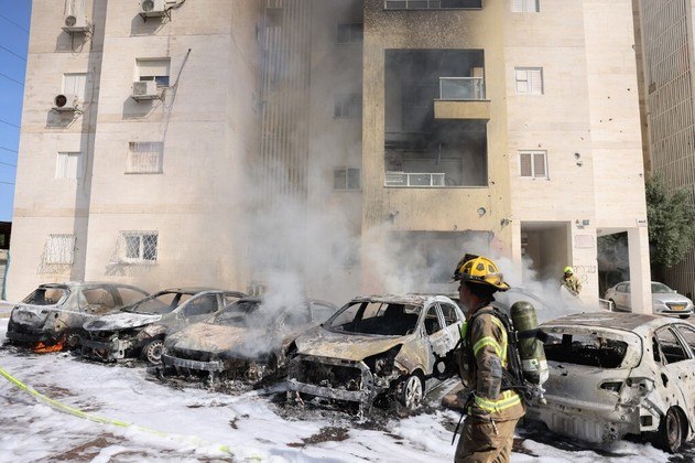 Os bombardeios atingiram áreas residenciais de Israel