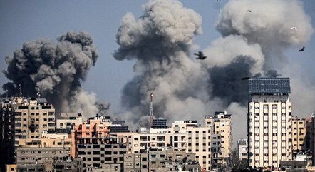 Faixa de Gaza foi intensamente bombardeada após terroristas do Hamas atacarem Israel