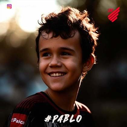 Athletico Paranaense: versão criança de Pablo, criada com auxílio de inteligência artificial.