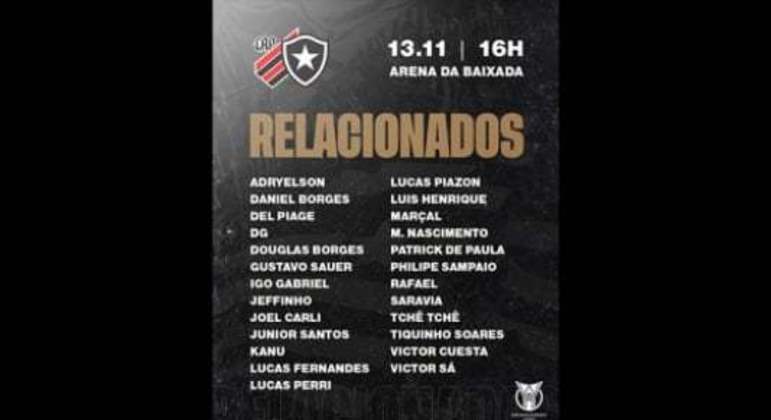 Athletico PR x Botafogo