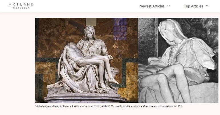 Uma das esculturas mais famosas de Michelangelo, a 