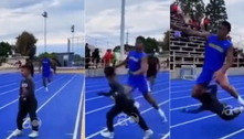 Corredor 'atropela' criança em pista de atletismo; veja o vídeo
