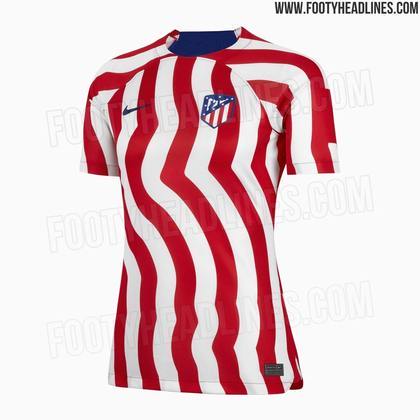 Atlético de Madrid: camisa 1 (vazada na internet) / fornecedora: Nike