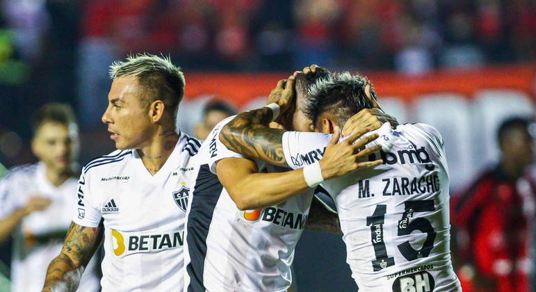 Zaracho fez o gol de empate do Galo no duelo contra o Brasil de Pelotas
