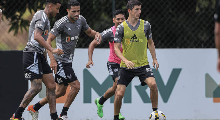Atlético-MG faz treino na Cidade do Galo visando o duelo com o Palmeiras no Mineirão