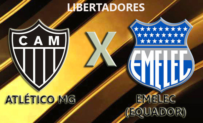Atlético-MG X Emelec (Equador) - O Atlético foi o 1º colocado do Grupo D. O Emelec ficou em 2º lugar no Grupo A. 