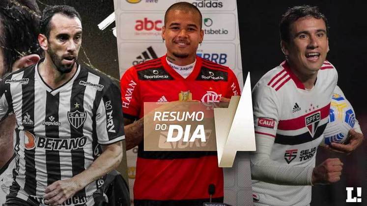 Atlético Mineiro anuncia o veterano Diego Godín como reforço, Flamengo é surpreendido com saída de atacante, Santos esfria negociação por Pablo... Tudo isso e muito mais no resumo do dia do Mercado desta quarta-feira (12)!