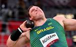 Darlan Romani disputa prova do arremesso de peso na Olimpíada de Tóquio