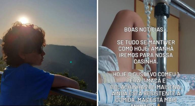 Familiares postaram fotos do ator nas redes sociais; ele segue em recuperação
