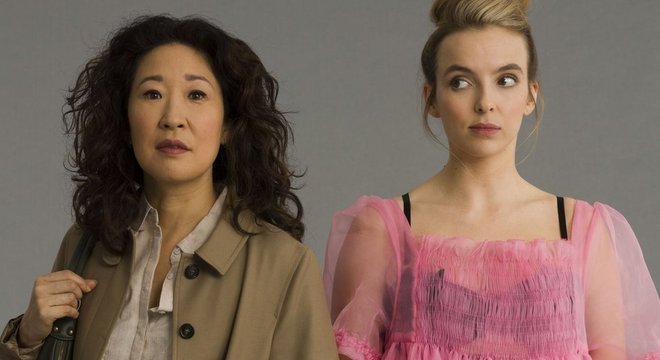 'Para mim, um spoiler torna o programa mais divertido'; acima, Sandra Oh e Jodie Comer, de 'Killing Eve'