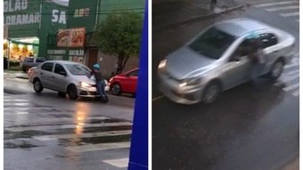Briga de trânsito termina com instrutor gravemente ferido após ser arrastado por carro em BH 